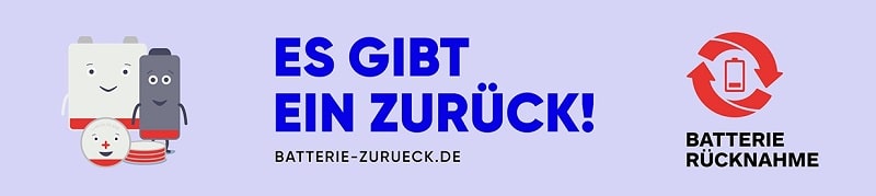 Informationen zur Batterie Rücknahme